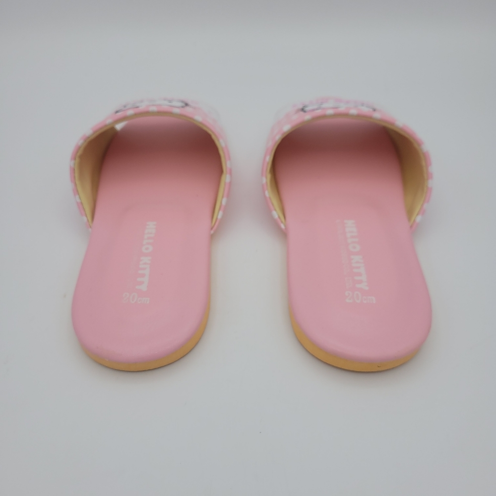 Hello Kitty Girls Slip On Sandals Flat Heel Cushioned Insole Tread Like New 13M - Picture 9 of 11